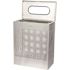 Alpine Industries 23 Gallon Ss Square Perforated Decorative Waste Trash Can