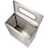 Alpine Industries 23 Gallon Ss Square Perforated Decorative Waste Trash Can