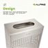Alpine Industries 23 Gallon Ss Square Perforated Decorative Waste Trash Can