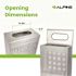 Alpine Industries 23 Gallon Ss Square Perforated Decorative Waste Trash Can