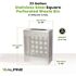 Alpine Industries 23 Gallon Ss Square Perforated Decorative Waste Trash Can