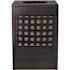 Alpine Industries 40 Gal Black Perforated Metal Square Decorative Receptacle Can
