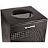 Alpine Industries 40 Gal Black Perforated Metal Square Decorative Receptacle Can