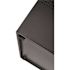 Alpine Industries 40 Gal Black Perforated Metal Square Decorative Receptacle Can