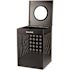 Alpine Industries 40 Gal Black Perforated Metal Square Decorative Receptacle Can