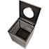 Alpine Industries 40 Gal Black Perforated Metal Square Decorative Receptacle Can