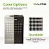 Alpine Industries 40 Gal Black Perforated Metal Square Decorative Receptacle Can