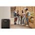 Alpine Industries 40 Gal Black Perforated Metal Square Decorative Receptacle Can