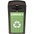 Alpine Industries 40 Gal Steel Green OD Recycle/can Receptacle-Mixed Dome Lid