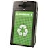 Alpine Industries 40 Gal Steel Green OD Recycle/can Receptacle-Mixed Dome Lid