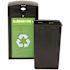 Alpine Industries 40 Gal Steel Green OD Recycle/can Receptacle-Mixed Dome Lid