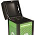 Alpine Industries 40 Gal Steel Green OD Recycle/can Receptacle-Mixed Dome Lid