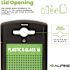 Alpine Industries 40 Gal Steel Green OD Recycle/can Receptacle-Mixed Dome Lid