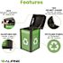 Alpine Industries 40 Gal Steel Green OD Recycle/can Receptacle-Mixed Dome Lid
