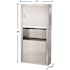 Alpine Industries Recessed Paper Towel Dispenser / Waste Receptacle Trash Can