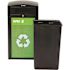 Alpine Industries 80 Gal OD Grey Stone Panel Trash Can/steel Recycle Station
