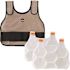 Ergodyne 6230 S/m Khaki Standard Phase Change Cooling Vest - Packs