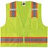 Ergodyne 8248z 4xl/5xl Lime Class 2 Two-Tone Surveyors Vest