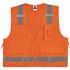Ergodyne 8250z 4xl/5xl Orange Class 2 Surveyors Vest