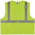 Ergodyne 8225z S/m Lime Class 2 Standard Solid Vest - Zipper