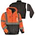 Ergodyne 8381 L Orange 4-In-1 Hi-Vis Winter Bomber Jacket