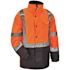 Ergodyne 8384 L Orange Hi-Vis Winter Jacket Quilted Parka