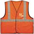 Ergodyne 8216ba S/m Orange Class 2 Breakaway Mesh Vest - ID Holder