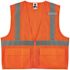 Ergodyne 8220z S/m Orange Class 2 Standard Mesh Vest - Zipper