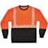 Ergodyne 8281bk S Orange Class 2 Long Sleeve Shirt Black Bottom