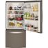 GE ENERGY STAR 21.0 Cubic Feet Bottom-Freezer Refrigerator With Ice Maker, Slate