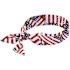 Ergodyne 6700 Stars And Stripes Cooling Bandana Headband Polymer Tie Case Of 24