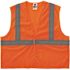 Ergodyne 8205hl-Eco S/m Orange Class 2 Safety Vest Recycled