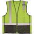 Ergodyne 8210zbk L/xl Lime Hi Vis Safety Vest