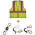 Ergodyne 8231tvk 4xl/5xl Lime Class 2 Hi-Vis Tool Tethering Safety Vest Kit
