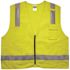 Ergodyne 8262frz 2xl/3xl Lime Class 2 Fr Surveyor Vest - Zipper