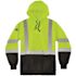 Ergodyne 8373 XL Lime Class 3 Hooded Sweatshirt Black Bottom