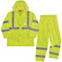 Ergodyne 8376k 2XL Lime Lightweight Hv Rain Suit