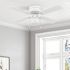 Private Brand Unbranded Altona 42" Hugger Ceiling Fan, White