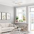 Private Brand Unbranded Altona 42" Hugger Ceiling Fan, White