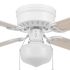 Private Brand Unbranded Altona 42" Hugger Ceiling Fan, White
