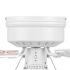 Private Brand Unbranded Altona 42" Hugger Ceiling Fan, White