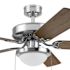 Generic Private Brand Rosemont 52" Dual Mount Ceiling Fan, Brushed Nickel