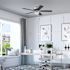 Generic Private Brand Rosemont 52" Dual Mount Ceiling Fan, Brushed Nickel