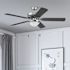 Generic Private Brand Rosemont 52" Dual Mount Ceiling Fan, Brushed Nickel