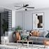 Generic Private Brand Leighton 52" Hugger Ceiling Fan, Brushed Nickel
