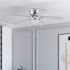 Generic Private Brand Leighton 52" Hugger Ceiling Fan, Brushed Nickel