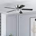 Generic Private Brand Leighton 52" Hugger Ceiling Fan, Brushed Nickel