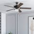 Generic Private Brand Rosemont 52" Dual Mount Ceiling Fan, Matte Black