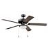 Generic Private Brand Rosemont 52" Dual Mount Ceiling Fan, Matte Black