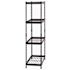 Husky 4-Shelf Steel Heavy-Duty Garage Storage Shelving Unit In Black